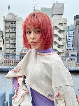サンルーム(SUN room) ハイトーンピンクボブ　　moro
