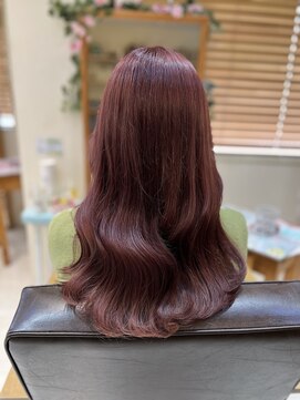 美容室 パルス 静岡鷹匠店(PALS) ピンクベージュ 髪質改善トリートメント ヨシンモリ 韓国風