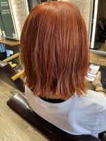 ディシェーレアスト(die-Schere Ast)&nbsp;切りっぱなしボブ×オレンジ