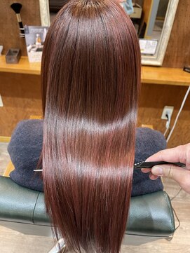 ヘアーサロン アトリエ(Hair salon ATORIE) 美髪トリートメントヘアカラーチェリーブラウンロングレイヤー