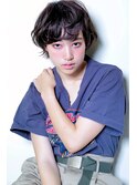 黒髪/グレーベージュ/レイヤーロング/前髪パーマ/所沢ハイライト