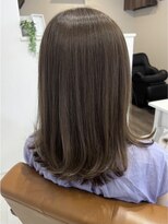 ルポン(Lepont) 蒲郡ヘアカラー/美髪/ツヤ髪/透明感/ベージュ/外ハネ/ワンカール