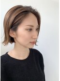 【heel仙川】 上杉秀明 切りっぱなしのミニボブ