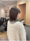 20代30代40代50代ナチュラルな切りっぱなしボブ
