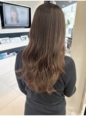 白髪ぼかし/ロングヘア/グレージュカラー/30代40代50代