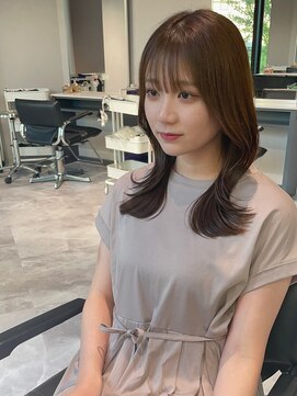 リアン バイ キートス(Lien by kiitos) オリーブカラー/くびれヘア/前髪顔周り/小顔レイヤー