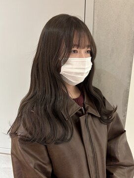 ヨーク(YOKE) 【YOKE】ブリーチ無しベージュオリーブグレージュダブルカラー