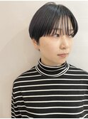 ナチュラルマッシュショート×シースルーバング