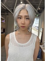 エルム 原宿 表参道(yelm)&nbsp;ホワイトグレー/ブリーチ2回～