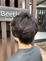 ビートル ビーワン(Beetle B1)&nbsp;ショートレイヤー×今風パーマ×カラー