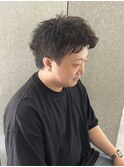 メンズナチュラルスパイキーショートソフトツイストスパイラル