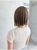 切りっぱなしボブ