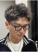 スパイキーショートピンパーマ