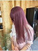 ピンクベージュ/ダブルカラー/ケアブリーチ/髪質改善/新潟/駅南