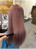 ハイトーン美髪ミルキーピンク