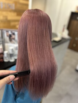 ハイトーン美髪ミルキーピンク