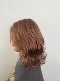 暗めカラーミディアムヘア×マロンベージュ9.20