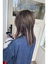 コレロ ヘアー(KORERO hair)&nbsp;シールエクステ×ハイライトインナーデザイン