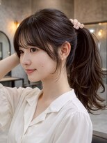 セントラル 三宮店(central)&nbsp;【髪質改善】イメチェン春アップスタイル顔周り×透明感カラー