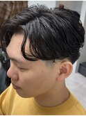 MEN’S/リバースセンターパート/ニュアンスパーマ/錦糸町