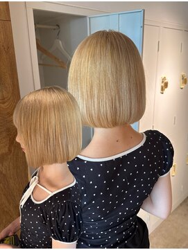 パプス ド コワフュール 甲南山手店(Pap's de coiffeur) ハイトーンボブ