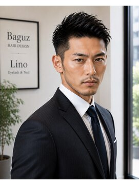 メンズバグズ(MEN's Baguz) ワイルドアップバング束感メンズショート