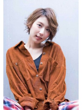 エイミー(Aimee) Aimee 外国人風ジンジャーベージュ×こなれショートボブ