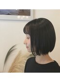 “ミニボブ ボブ 黒髪スタイル 小顔 コンパクトボブ”中西英美子