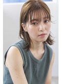 小顔前髪×ココアブラウン×大人かわいい×フリンジウェーブ
