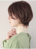 丸みショート エアリーショート 前髪長めショート 小顔
