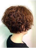 ショートボブ/ウェーブ スタイル