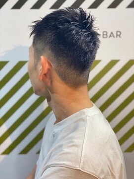 バーバーバー 四谷(BARBER-BAR) ワンセクションアップバンクショート