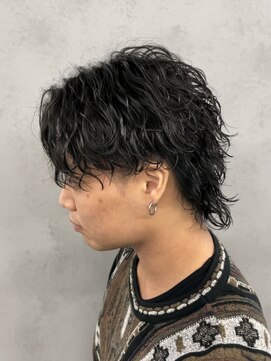 ネクストメンズ 表参道(NEXT men's) ウルフ/アッシュブラック/カルマパーマ/ベリー/ウルフ