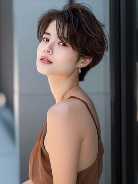 アルトリスト(Altruist Aging×HAIR&SPA) ☆イメチェンピンクベージュアンブレラカラー前髪クールショート