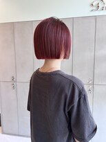 ディーナ(D'na) 【D'na×古屋】ミニボブ×レッドカラー