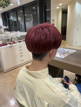 ヘアサロン アウラ(hair salon aura) ブリーチあり秋色ボルドーカラーワインレッドカラーカシスカラー