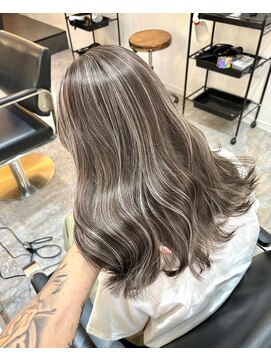 ブレンド 渋谷(BLend) 前髪アンブレラカラーこなれミディイメチェンウェーブパーマ