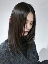 スカイ(SKY)&nbsp;髪質改善縮毛矯正韓国風レイヤーカットダブルカラーベージュ