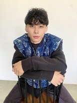 ヘアーアイストゥーレ(HAIR ICI TRE) 20代大人男性マッシュ×センターパートニュアンスパーマ