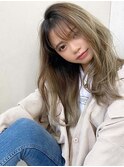 レイヤー フェミニンロング メルティーカラー 似合わせカット