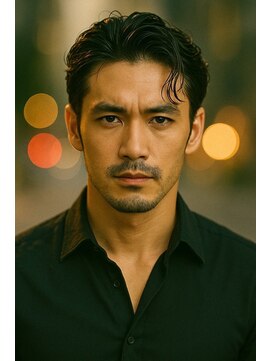 にもう ブルーカラー　波打ちパーマ　韓流ヘア　MS18