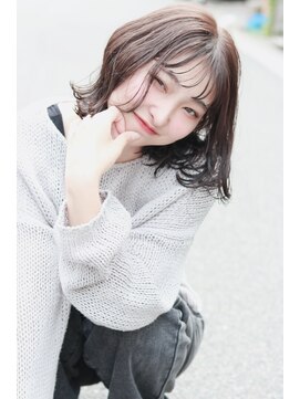 ステラ ヘア デザイン サロン(STELLA hair design salon) 透明感カラー　ルーズボブ　暗髪　S