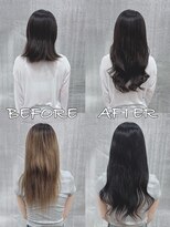 リップ 大阪本店(LIP)&nbsp;【レミー100%最高級人毛/ロング】シールエクステ60枚+ブリーチ