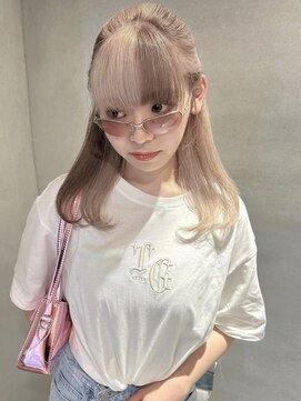 ペレ アネックス 大阪梅田茶屋町店(PELE ANNEX) くびれヘア/アプリコットオレンジ/夏のヘアアレンジ/梅田