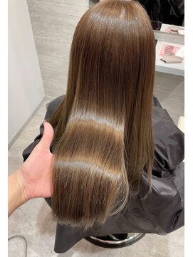 ロビン 反町横浜店(robin) ブリーチを使わないWカラーミルクティーベージュ反町美容室