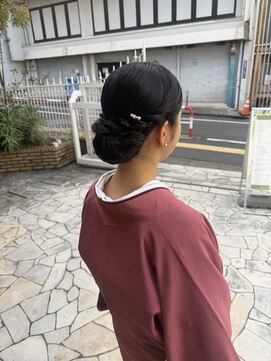 アース 高田馬場店(HAIR&MAKE EARTH) 品格あふれる和装シニヨン