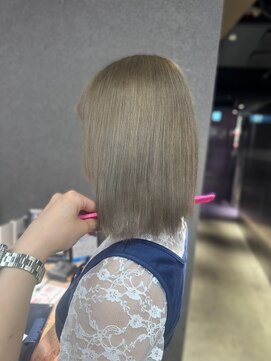 エン 栄店(enne) 大人ガーリー/ダークアッシュ/ミディアムレイヤーカット/栄