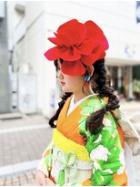 ヘアメイク バースデイ(Hair make Birth Day)&nbsp;ツインアレンジ/振袖ヘア/着物ヘア/編みおろし/ツイン編みおろし