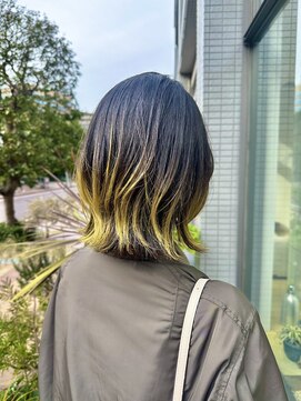 ルーイ(LOUIE) ・・・yellow color × layer cut・・・