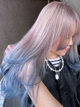 イエナ 渋谷(IENA) ★ラベンダーグレーシャギーウルフミディアムレイヤー